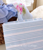 BLUE STRIPE SHEETS COASTAL BEACH HOUSE BLUE WHITE SHEET SET